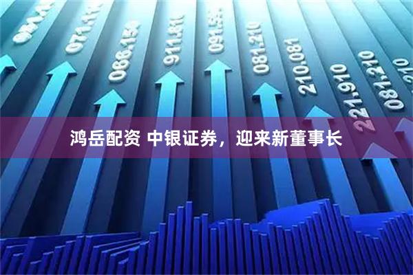 鸿岳配资 中银证券，迎来新董事长